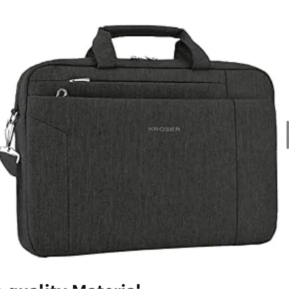 KROSER NWOT 15.6” Laptop Briefcase Water Repellant Work Bag w/ STRAP.